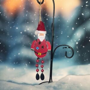 Santa Ornament Wooden